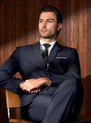 Terno Slim Fit Masculino - Azul Marine055