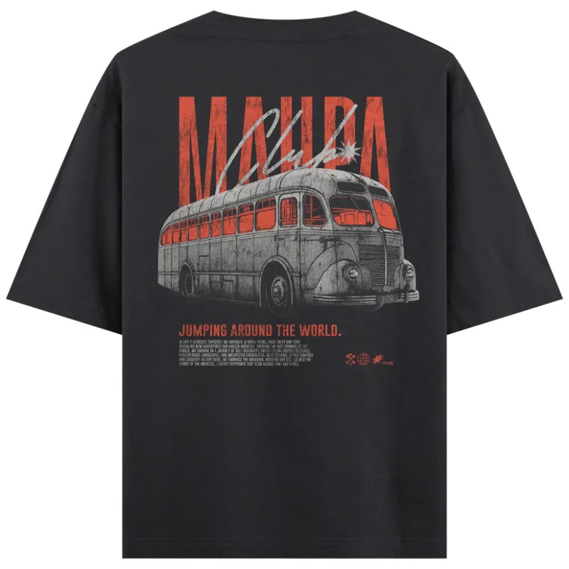 Camiseta Mahpa Jumping Around The World Preta