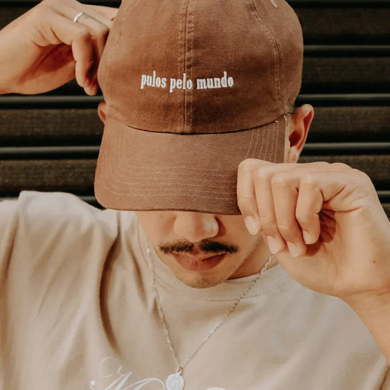 Boné Mahpa Dad Hat Jumps Marrom