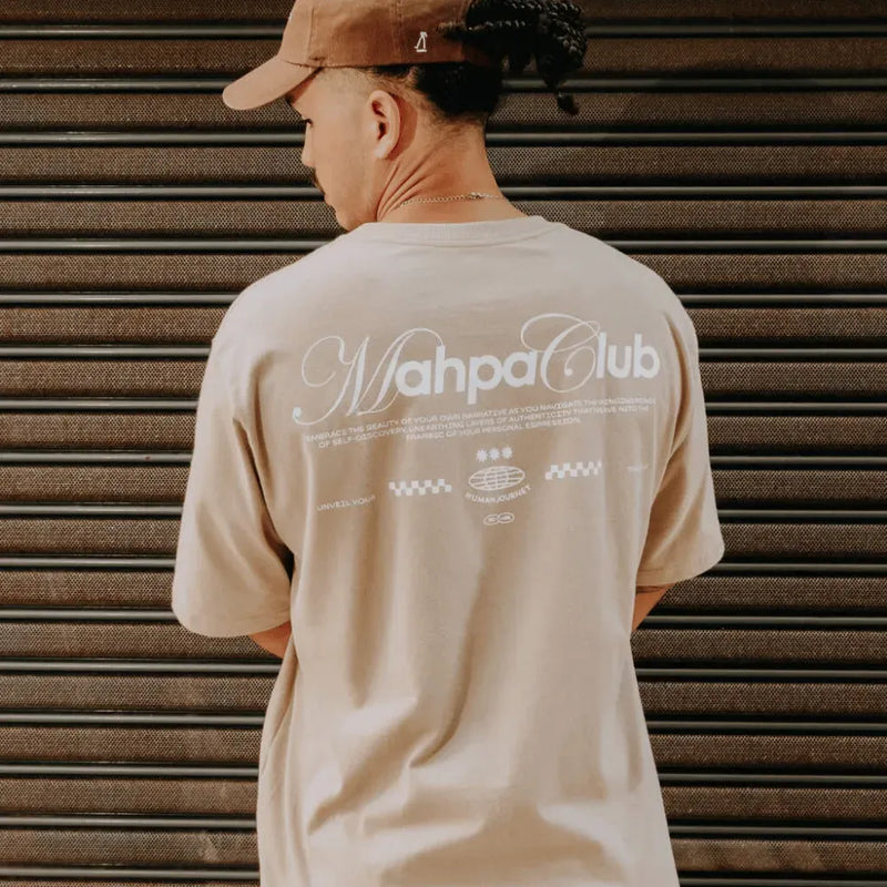 Camiseta Mahpa Human Journey Bege