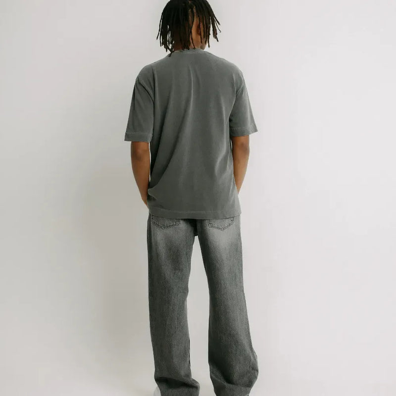 Camiseta Cold Blanks Tubular Regular Cinza Estonado