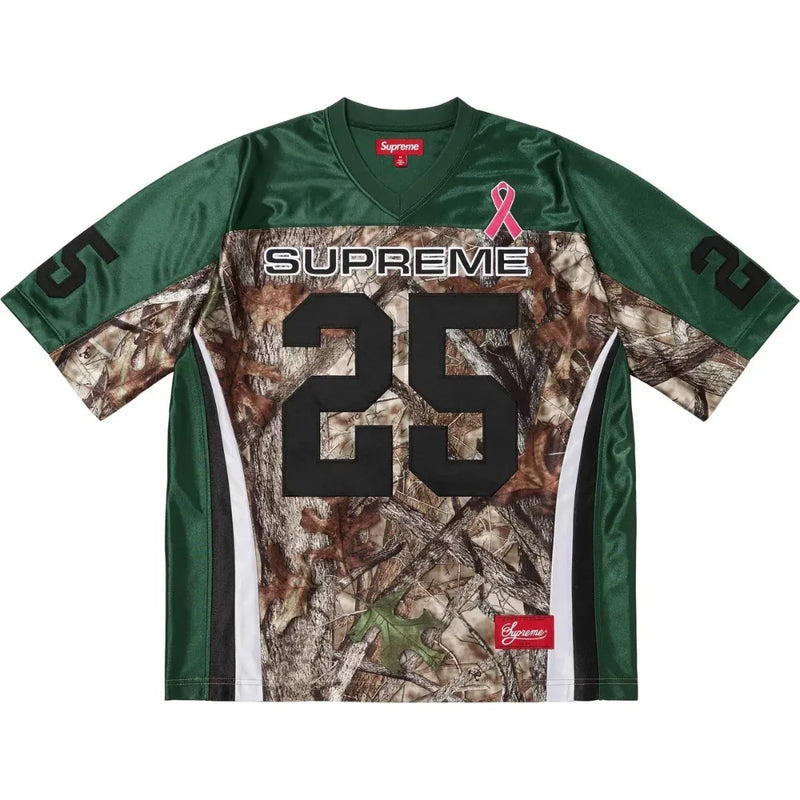 Jersey Supreme Cancer Awareness Football Green FW25-W8