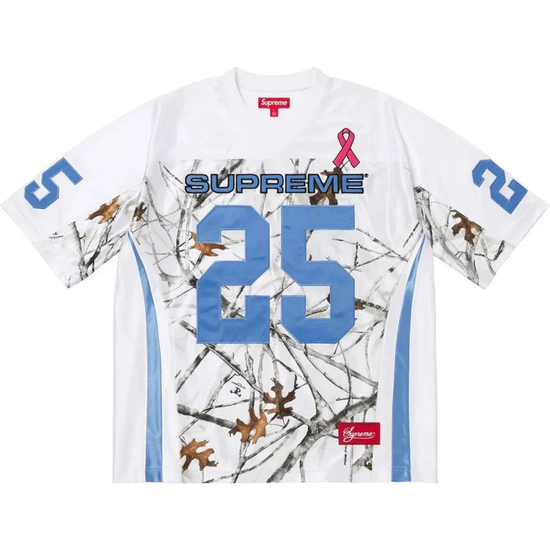 Jersey Supreme Cancer Awareness Football White FW25-W8