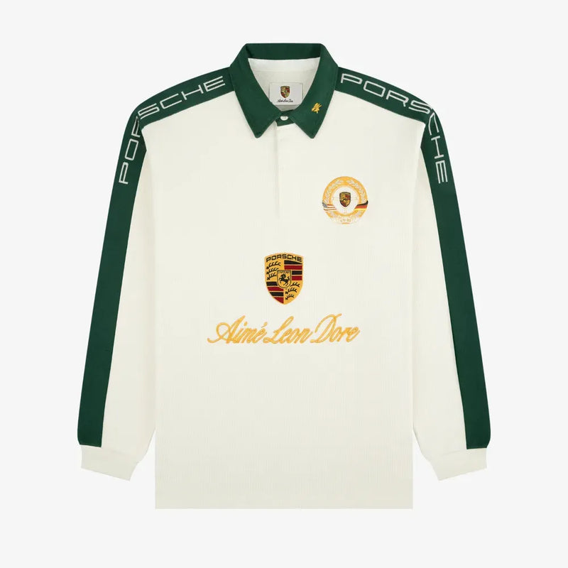 Porsche x Aimé Leon Dore Camiseta Crest Rugby Pristine