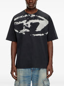 Diesel Camiseta T-Box com logo flocado