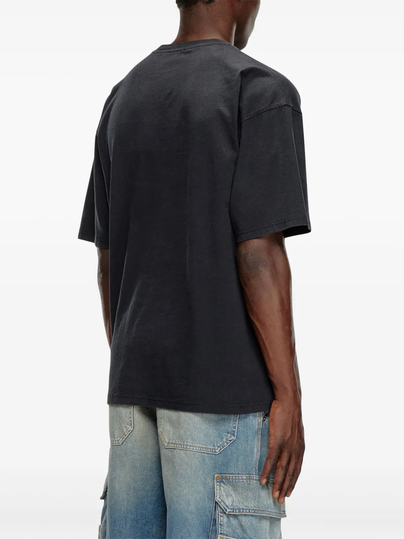 Diesel Camiseta T-Box com logo flocado