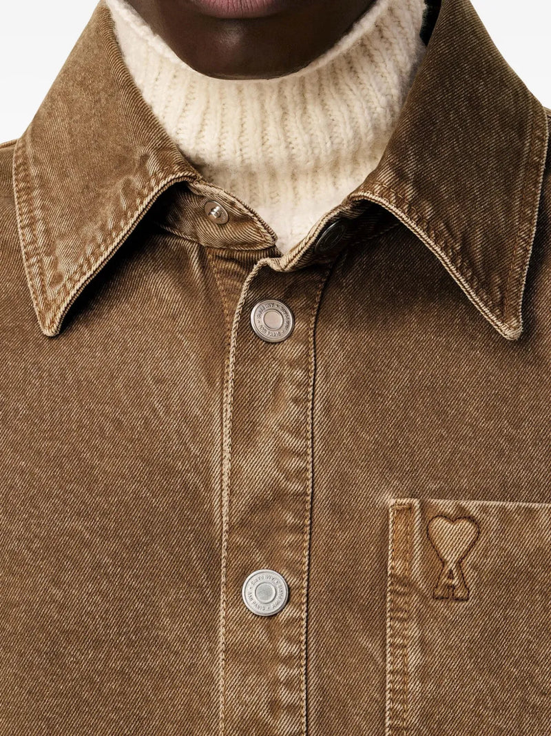 AMI Paris Camisa Ami De Coeur de algodão