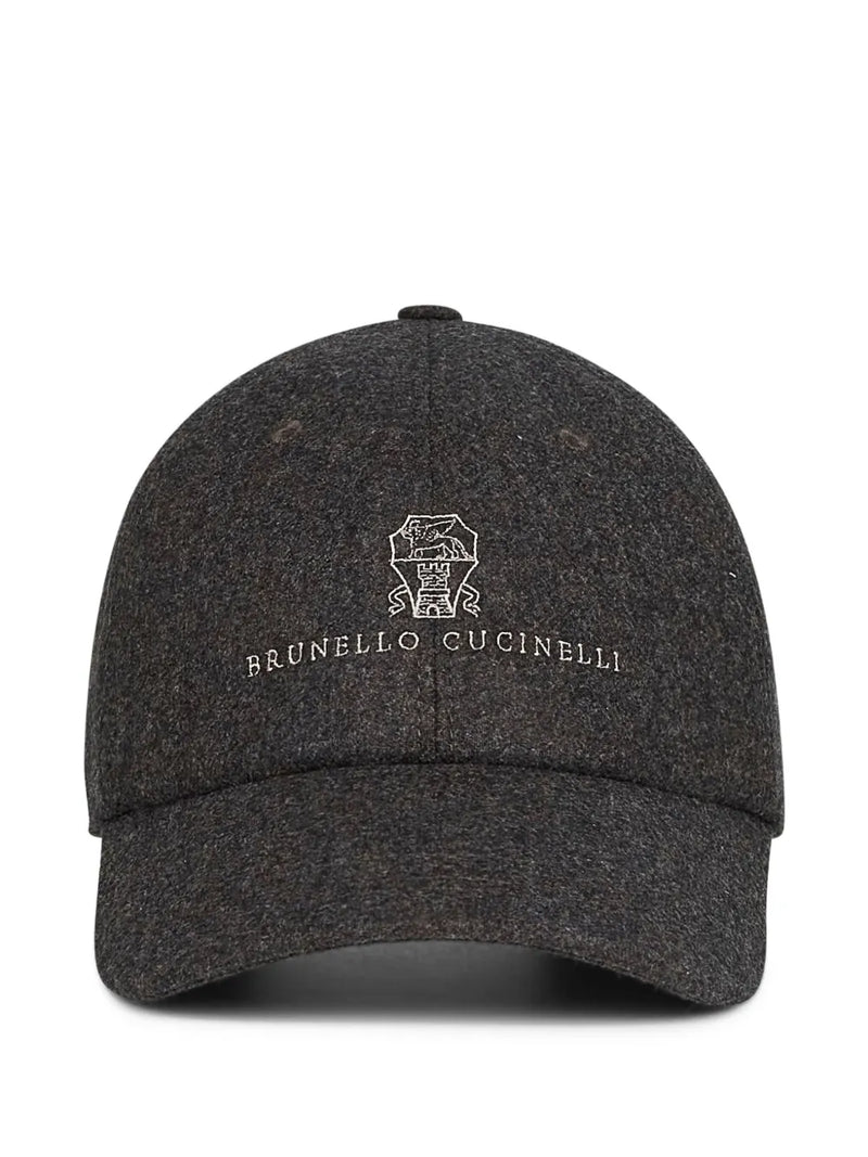 Brunello Cucinelli Boné com bordado no busto