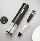 Kit Abridor de Vinho Elétrico Premium - 4 em 1