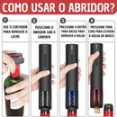 Kit Abridor de Vinho Elétrico Premium - 4 em 1