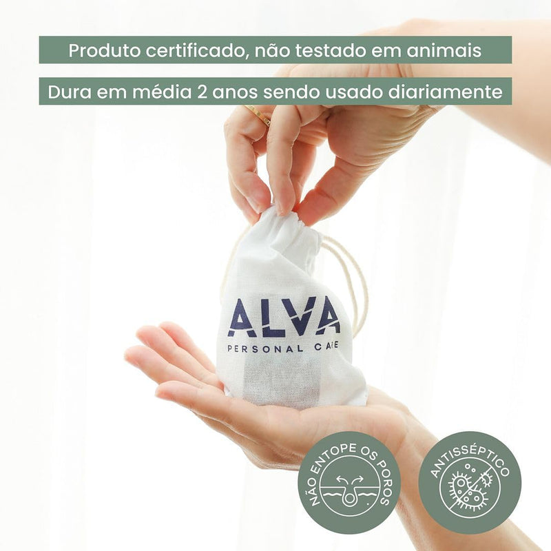 "KIT 2 Desodorante Stick Kristall Alva Sensitive 120g Sem Perfume Sem Embalagem "