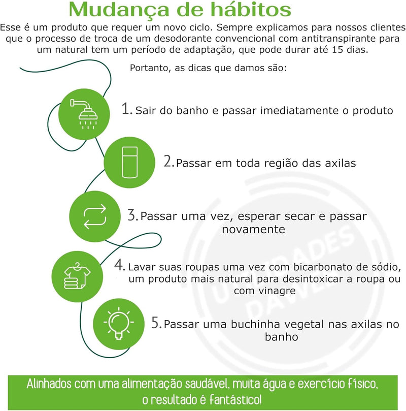 "KIT 2 Desodorante Stick Kristall Alva Sensitive 120g Sem Perfume Sem Embalagem "