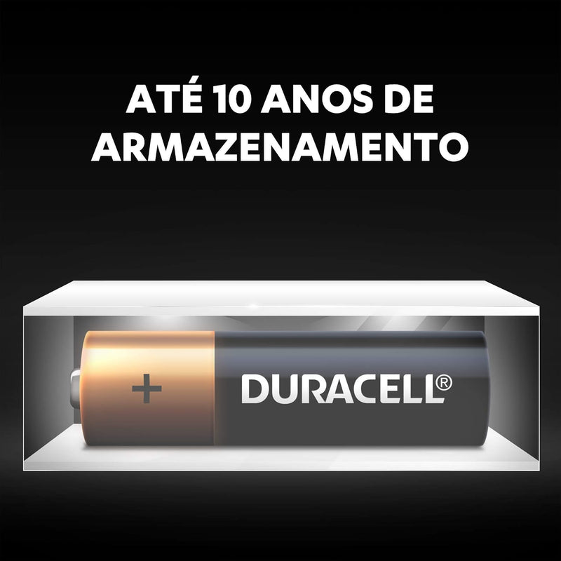 Duracell Pilha Alcalina AA Pequena Com 16 Unidades – Dura até 10x Mais – Ideal para Controle Xbox™, Brinquedos e Lanternas