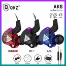 QKZ Wireless Earphone With Microphone Covers Driver Stereo Bass Sports Earphone
