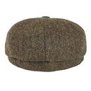 BOTVELA Wool Tweed Newsboy Cap Herringbone Men British Gatsby Retro Hat Driver Flat Cap for Male Vintage Herringbone Beret
