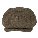 BOTVELA Wool Tweed Newsboy Cap Herringbone Men British Gatsby Retro Hat Driver Flat Cap for Male Vintage Herringbone Beret