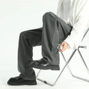 Men's Straight Pants Thin Man Black Comfortable Pant Summer Casual Streetwear Loose Trouser Japanese 5XL Trendy Fashion