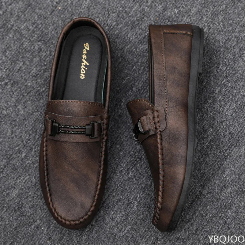 Simple comfortable new spring summer soft soled lightweight men's fashionable versatile men's thick soled breathable men's shoes