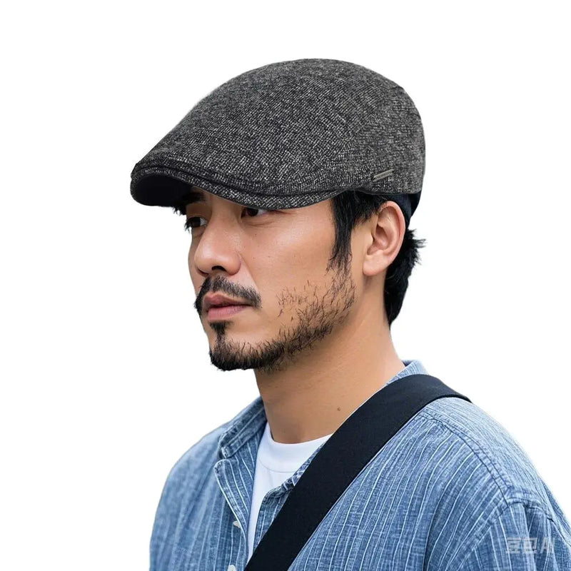 Autumn Winter Thick Warm Newsboy Caps Men Women Soft Beret Hat Casual Fashion Detective Hats Retro Driver Flat Caps