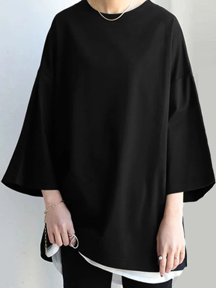 ZANZEA Spring Fashion Solid Tops Women Long Sleeve Loose Blouse Female Work OL Blusas Shirt Casual Tunic Pullover Chemise 2024