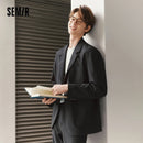 Semir Casual Suit Men Black Suit for Commuting Basic Versatile 2025 New Spring Outerwear Loose