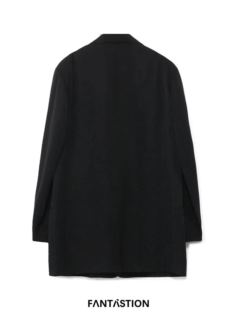 FANTASTION men's jacket with embroidery blazers oversize blazer Men's blazer luxury men's oversize jacket Big size man Suit coat