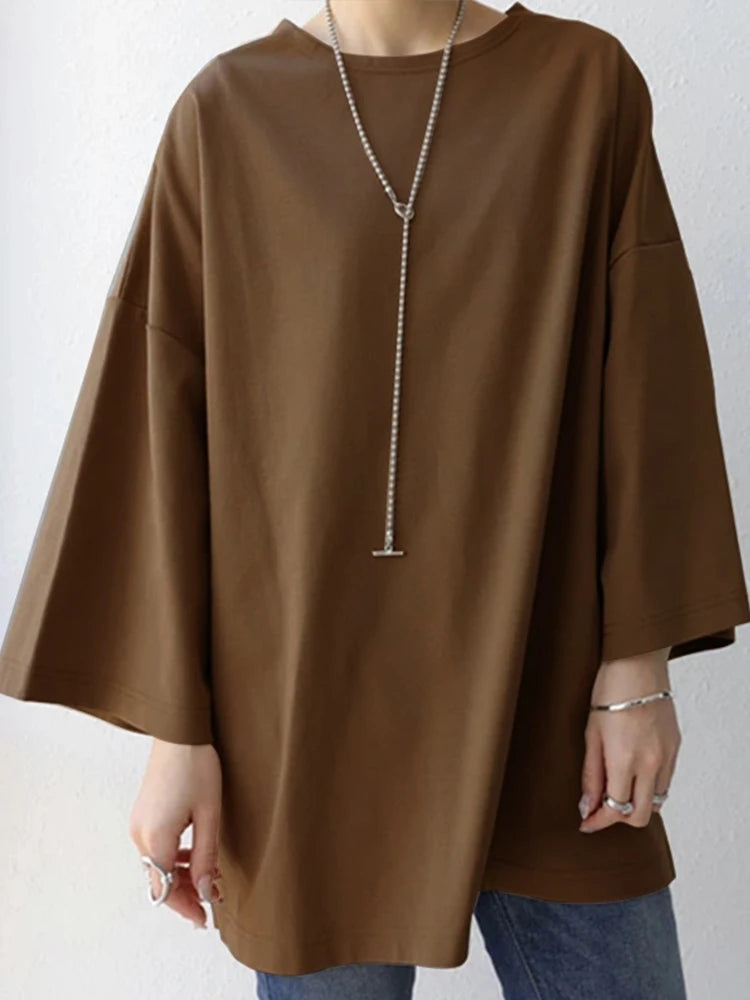 ZANZEA Spring Fashion Solid Tops Women Long Sleeve Loose Blouse Female Work OL Blusas Shirt Casual Tunic Pullover Chemise 2024