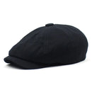 Men's Octagonal Newsboy Hat Cotton Cap French Street Style Gatsby Ivy Cabbie Caps Golf Scally Hat