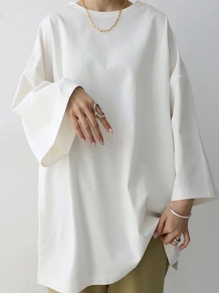 ZANZEA Spring Fashion Solid Tops Women Long Sleeve Loose Blouse Female Work OL Blusas Shirt Casual Tunic Pullover Chemise 2024