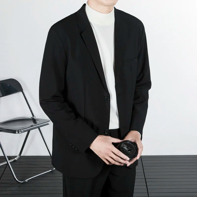 Spring Autumn Blaser Elegant Men's Suits Big Size Suit Top Mens Blazzer Sack Man Dress New in Suits & Blazers for Men Male Coat