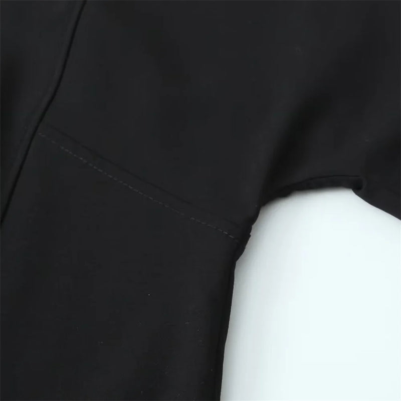 's autumn new women's clothing casual and fashionable temperament, high-end simple and relaxed round neck short dress