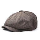 Men's Octagonal Newsboy Hat Cotton Cap French Street Style Gatsby Ivy Cabbie Caps Golf Scally Hat