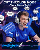 NUBWO G06 Pro Wireless Gaming Headset with Charging Station for Headset and PS5 Controller 17ms Low Latency Dynamic 50mm Drivers