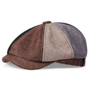 Men's Octagonal Newsboy Hat Cotton Cap French Street Style Gatsby Ivy Cabbie Caps Golf Scally Hat