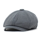 Men's Octagonal Newsboy Hat Cotton Cap French Street Style Gatsby Ivy Cabbie Caps Golf Scally Hat