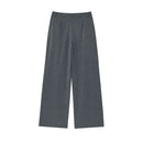 PB&ZA 2025 Women Double Breasted Blazer and Wide Leg Trousers Set in Black and Gray Classic Stylish Office Formal Wear