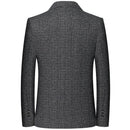 Men's Retro Plaid Suit 2025 High Quality Spring Autumn Leisure Fashion Handsome Business Ironing Top Coat