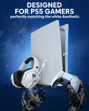 NUBWO G06 Pro Wireless Gaming Headset with Charging Station for Headset and PS5 Controller 17ms Low Latency Dynamic 50mm Drivers