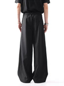 Black Baggy Pants Men Casual Wide leg Work wear Straight Trousers Male Luxury Drape Loose Cool Cargo Pants