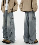 Y2K Men's Baggy Jeans Unisex Trendy Casual Wide-Leg Denim Pants High Street Quality American Style Streetwear Oversize Trousers