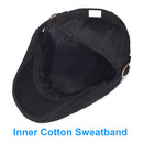 Cotton Adjustable Newsboy Caps Men Woman Casual Beret Flat Ivy Cap Soft Solid Color Driving Cabbie Hats