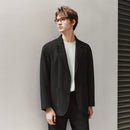 Semir Casual Suit Men Black Suit for Commuting Basic Versatile 2025 New Spring Outerwear Loose