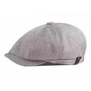 Men's Octagonal Newsboy Hat Cotton Cap French Street Style Gatsby Ivy Cabbie Caps Golf Scally Hat