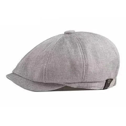 Men's Octagonal Newsboy Hat Cotton Cap French Street Style Gatsby Ivy Cabbie Caps Golf Scally Hat