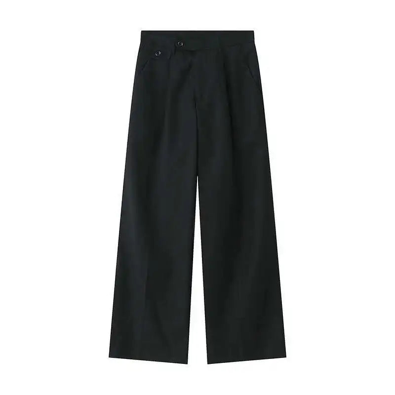 IEFB Men's Wear Spring New Suit Pants Loose Straight Korean Fashion Simple Solid Color Male Casual Trousers Wide Leg 9A6959