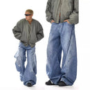 Y2K Men's Baggy Jeans Unisex Trendy Casual Wide-Leg Denim Pants High Street Quality American Style Streetwear Oversize Trousers