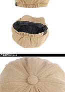 Men's Octagonal Newsboy Hat Cotton Cap French Street Style Gatsby Ivy Cabbie Caps Golf Scally Hat