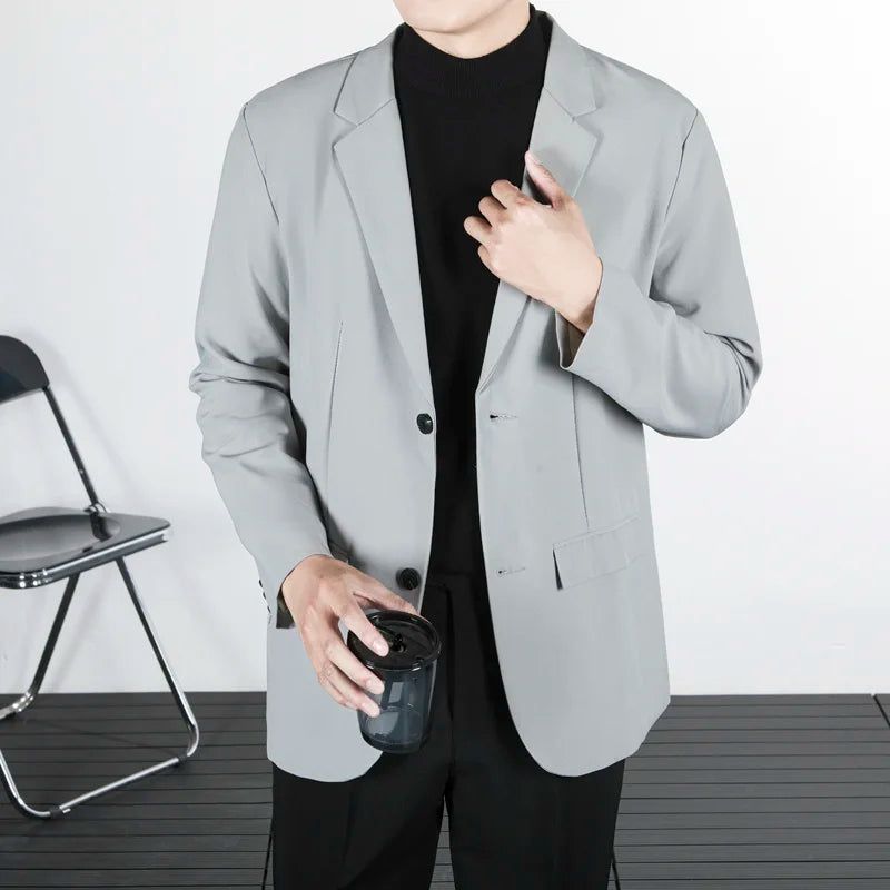 Spring Autumn Blaser Elegant Men's Suits Big Size Suit Top Mens Blazzer Sack Man Dress New in Suits & Blazers for Men Male Coat