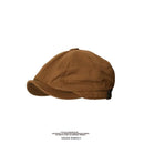 Men's Octagonal Newsboy Hat Cotton Cap French Street Style Gatsby Ivy Cabbie Caps Golf Scally Hat