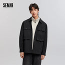 Semir Long Sleeve Shirt Men Workwear Style Textured Jacket 2025 New Spring Oversize Top for Trendy and Comfortable Outfits